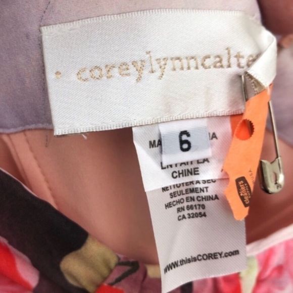 Corey Lynn Calter Anthro Watercolor Floral Dress - Picture 7 of 8